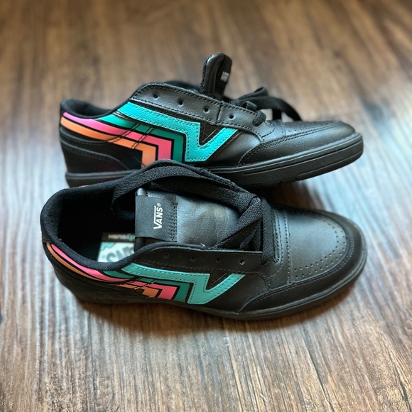 New in Box • Vans • Retro Lowland CC • Black + Multi • Size 7 - Picture 3 of 10